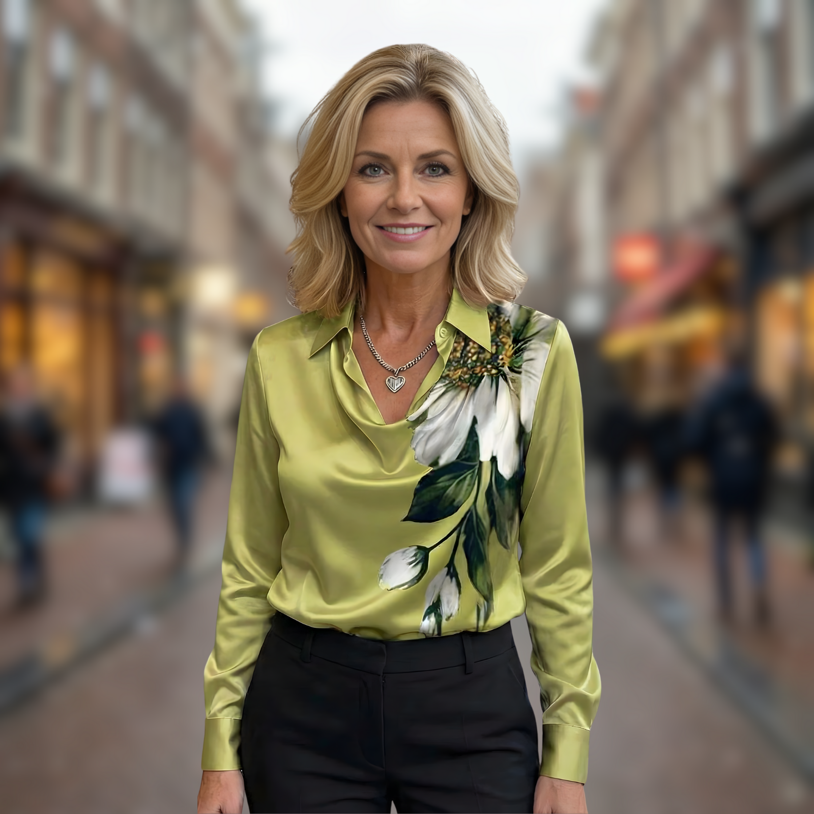 Green with Flower / 3XL