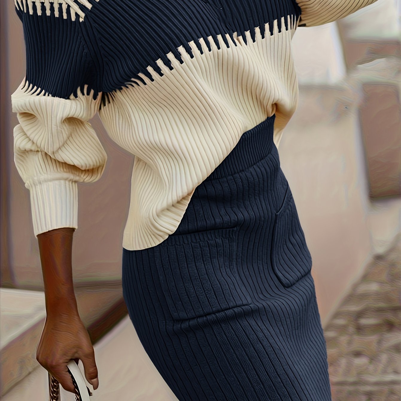 Apricot with Deep Royal Blue / XXL